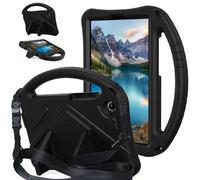 Compatible with Lenovo Tab One 8.7 inch 2025 (TB336FU) Case for Kids - Durable Lightweight EVA Shockproof Protective Handle Stand Cover (Black)