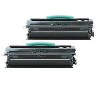 Compatible with Lexmark Optra E 250 DN Toner Set Black - 0E250A21E - For approx. 2 x 11.000 Pages (5% Coverage)