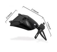 Compatible With Lexmoto Vendetta 250 Longjia Buccaneer 250 Motorcycle Models Black Plastic Rear Wheel Splash Guard Mudguard Cover With Bracket Aftermarket Replacement