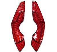 Compatible With Lexus Carbon Fiber Paddle Shifters Steering Wheel Shift RC 200t NX 300 IS 250 Car Interior Refit(Fiberglass Red)
