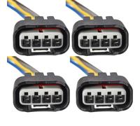Compatible With Lexus For Hs250h 2010-2012 4 Pcs 4 Way Ignition Coil Harness Plug Connector Electrical Assembly Replacement 90980-11885 Spare Parts