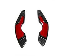 Compatible With Lexus For RC RC200t RC300 RC350 2014 2015 2016 2017 1 Pair Real Carbon Fiber Steering Wheel Shifter Paddle Sticker(Black Carbon)