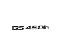 Compatible With Lexus GS200t GS250 GS300 GS350 GS430 GS460 GS450h HYBRID Rear Trunk Logo Glossy Black ABS Emblem Retrofit Upgrade Letter(GS450h)