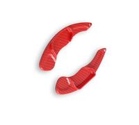 Compatible with Lincoln for MKC MKS MKZ 2013-2018 Shifter Extensions Paddle Shifters Steering Wheel Extended Trim Accessories Shift Paddles(Carbon Red)