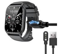 Compatible with LLKBOHA Y3 Smartwatch Charger,Blueshaweu 2 Pin Magnetic USB Replacement Charging Compatible with LLKBOHA Smartwatch 1.85 inch Y3 (Black)