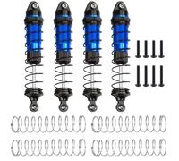 Compatible With Lo-si For LMT 1/18 RC Crawler Car Upgrade Parts 4Pcs Aluminum Alloy Adjustable Oi Shock Absorber L Damper Rc car shock absorber(Blue)