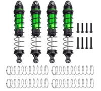 Compatible With Lo-si For LMT 1/18 RC Crawler Car Upgrade Parts 4Pcs Aluminum Alloy Adjustable Oi Shock Absorber L Damper Rc car shock absorber(Green)