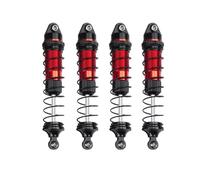 Compatible With Lo-si For LMT 1/18 RC Crawler Car Upgrade Parts 4Pcs Aluminum Alloy Adjustable Oi Shock Absorber L Damper Rc car shock absorber(Red)