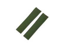 Compatible With Longines Strap Conquest HydroConquest L3.781 741 782 Black Blue Silicone 21mm Soft Nature Rubber Watchband(Green-No Buckle)