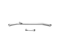 Compatible With LOSI For LMT 1/8 RC For Monster For Trucks Upgrade Steering Link Rod RC Car Part Stronger Steering Linkage Tie Rod RC Car Linkage(Silver)