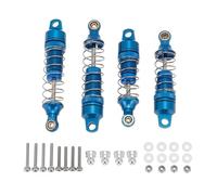 Compatible With Losi For Mini-T 2WD 1/18 Rc Car Upgrade Replacement Parts 4Pcs Metal Front & Rear Shock Absorber For Spring Dampers Rc Shock Absorber(Blue)