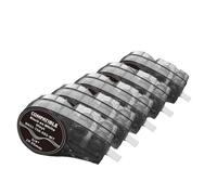 Compatible with M21 Series Tape M21 750 595 Black On White/Yellow/Orange/Red Adhesion Indoor/Outdoor Labeling(5pk M21-750-595-WT)