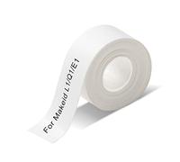 Compatible with MAKEID L1 Q1 E1 Label Maker Tape Label Printer, Thermal Label Tape for PRT/HPRT Qutie Label Maker Waterproof DIY Label Paper 15mm x 4m (Transparent 3 Roll) (White roll 1)