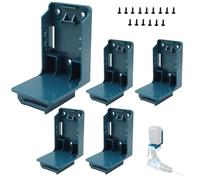 Compatible with Makita 18V Battery 5 Packs Tools Drill Mount Holder Mounts Dock Holder Fit for BL1860 BL1850 BL1840 BL1830,2 IN 1 Battery &Drill Tools Holder Dock Hanger with Screws
