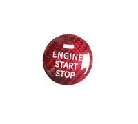 Compatible With Mazda For Atenza 2014 2015 2016 2017 2018 2019 Car Interior Start Stop Engine Switch Button Cover Trim Accessories Interior Accessories(Red)