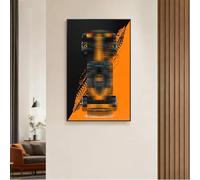 Compatible with McLaren MCL39 F1 race car 42228 model wall display board - display frame - a gift for LEGO Technic fans - (model not included) (A)