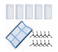Compatible With Medion MD 18500/18600 /18501 Robot Vacuum Cleaner Hepa Filter Primary Filter Spin Edge Side Brush Spare Part Accessory Kit (Color : Set B)