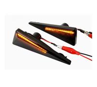 Compatible With Megane For CC 2003-2010 For Scenic MK2 2003-2009 For Thalia MK2 2008-2013 Dynamic Side Marker Turn Signal Light Car Dynamic Turn Signal(Black)