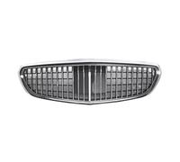Compatible With Mercedes-Benz For C Class W205 2015-2021 Front Bumper Grille Lip Chrome Silver Racing Grill Car Grill Front Assembly