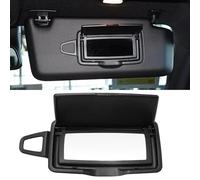 Compatible with Mercedes Benz Sun Visor Mirror Cover,Front Visor Illuminated Mirror Cover Replace for W166 X166 W292 W205 W253 C GLC M Class 2015-2021,1PC Right Side Sun Visor Makeup Mirror Cap,Black