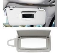 Compatible with Mercedes Benz Sun Visor Mirror Cover,Front Visor Illuminated Mirror Cover Replace for W166 X166 W292 W205 W253 C GLC M Class 2015-2021,1PC Right Side Sun Visor Makeup Mirror Cap,Gray