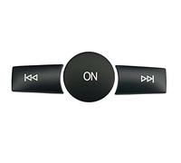 Compatible with Mercedes for Benz for A Class W176 2013 2014 2015 Car Interior Button Sticker Volume ON Buttons Cover Stickers Trim Repair Decals (Color : Black)