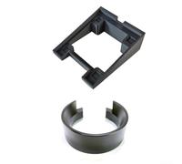 Compatible With Mignon Mmg Coffee Grinder Base Dosing Ring Bubble Container Bottom Black Abs Silicone For Home Cafe Office Use Smooth Flour Production Easy Clean(Base+Ring)