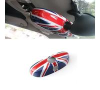 Compatible with Mini Cooper Accessories Decoration ABS Interior Rearview Mirror Cover Caps Shell Case (Union Jack R, F Series Without Sensor Hole 2014-2024)
