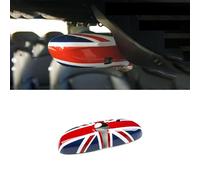 Compatible with Mini Cooper Accessories Decoration ABS Interior Rearview Mirror Cover Caps Shell Case (Union Jack R, F Series with Sensor Hole 2014-2024)