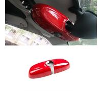 Compatible with Mini Cooper Accessories Decoration ABS Interior Rearview Mirror Cover Caps Shell Case (Red Color, F Series Without Sensor Hole 2014-2024)