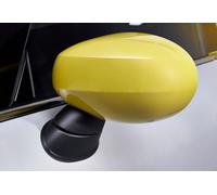 Compatible with Mini Cooper Accessories Decoration ABS Rearview Side Mirror Cover Caps Shell Case (Yellow Color, F Series with Light Hole 2020-2024)