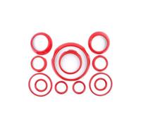 Compatible with Mini for Cooper for Countryman R60 2011-2016 Car Interior Decals Stickers Kit Door Navigation Knob Frame Audio Cover Car Interior(Red)