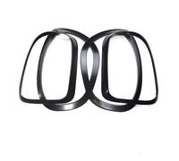 Compatible With Mini For Cooper For One For JCW F60 Car Headlight Head Tail Rear Lamps Rim Light Trim Ring Covers Car styling(Black For 4pcs)