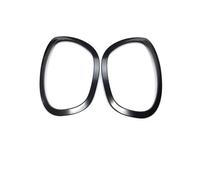 Compatible With Mini For Cooper For One For JCW F60 Car Headlight Head Tail Rear Lamps Rim Light Trim Ring Covers Car styling(Black For Headlight)