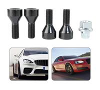 Compatible With MINI For Hatchback For R56 2006 2007 2008 2009 2010 2011 2012 2013 4pcs M14x1.25 Screw Alloy Steel Wheels Lock Bolts Formula Closed Studs wheel Lug bolts
