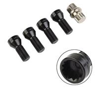 Compatible With MINI For Hatchback For R56 2006 2007 2008 2009 2010 2011 2012 2013 4pcs M14x1.25 Screw Alloy Steel Wheels Lock Bolts Formula Closed Studs wheel Lug bolts