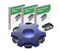 Compatible with MiniFit ProWax Hearing Aids Blue-Black, Wax Guard Filters Replacement Earwax Protection Inserts for Receiver Sound Port, MiniFit ProWax Maintenance Kit 3 Packs 18 Filters