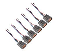 Compatible With Mitsubishi For Eclipse 2.4L L4 2006-2010 2011 2012 6pcs Ignition Coil Plug Connector Pigtail Harness 3 Wire MR994643 Pre Wired Coil Pack Plug
