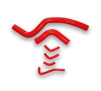 Compatible with Mitsubishi for Lancer 1.8T GSR 4G93 DOHC 4G93T CD5A Radiator Coolant Water Overflow Hose Pipe Radiators Overflow Hose(Red)