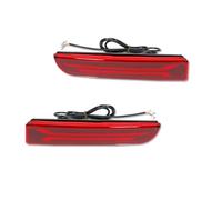 Compatible With Mitsubishi For Lancer For Evo X For Outlander Car Red Rear Bumper Reflector Lights Tail Brake Rear Fog Turn Signal Light Rear Fog Reflector(Red)