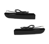 Compatible With Mitsubishi For Lancer For Evo X For Outlander Car Red Rear Bumper Reflector Lights Tail Brake Rear Fog Turn Signal Light Rear Fog Reflector(Smoked)