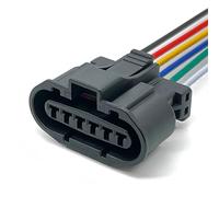 Compatible With Mitsubishi For Outlander For EVO Ignition Coil Repair Connector 6 Pin Electrical Cable Wire Harness Plug MG640547-5 Pre Wired Coil Pack Plug