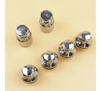 Compatible With Mitsubishi For Pajero 12mmX1.5 2002-2018 Car Styling Chrome Wheel Screw Bolt Lock Nut Key Adapter OEM:9094201033 6111171 auto wheel bolts