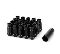 Compatible With Mitsubishi For Shogun Sport 2017-2019 For Montero Sport 1996-2019 M12*1.5 Car Tyre Bolts 20PCS Wheel Nuts Lug Nuts Bolts Wheel Bolt Nut(Black 1)