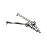 Compatible With MJX 16207 16208 14209 14210 1/16 RC Truck For Hobby Car Upgrade Parts Accessories 2Pcs Metal F R CVD Drive Shaft RC Car Accessories(Silver)
