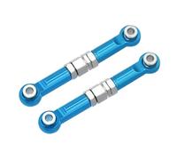 Compatible With MJX 16207 16208 16209 16210 14209 14210 1/14 RC Car Upgrade Parts Aluminum Alloy Front Steering Rod Links Tie RC Car Accessories(Blue)