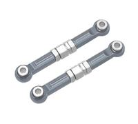 Compatible With MJX 16207 16208 16209 16210 14209 14210 1/14 RC Car Upgrade Parts Aluminum Alloy Front Steering Rod Links Tie RC Car Accessories(Grey)