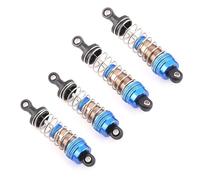 Compatible With MJX 16207 16208 For SCY 16101 16102 For Wltoys 144001 RC Car Upgrades 4pcs Metal Shock Absorber Damper Big Bore Shocks Rc Shock Absorber(RedB)