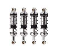 Compatible With MJX For Hyper Go 14301 14302 1/14 Rc Car Upgrade Parts Metal Front And Rear Hydraulic Shock Absorbers Hole To Hole 60MM RC Car Shocks Absorber(Silver)