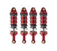 Compatible With MJX For Hyper Go 14301 14302 1/14 Rc Car Upgrade Parts Metal Front And Rear Hydraulic Shock Absorbers Hole To Hole 60MM RC Car Shocks Absorber(Red)